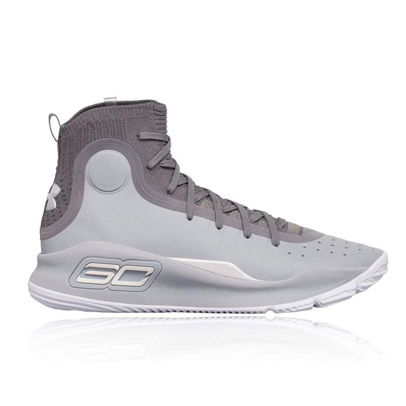 New Curry 4 Basketball Sneakers Gray - Picture 2 of 7